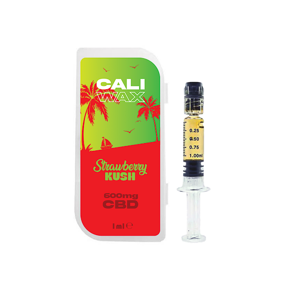 CALI Wax 600mg Full Spectrum CBD 1ml - Strawberry Kush