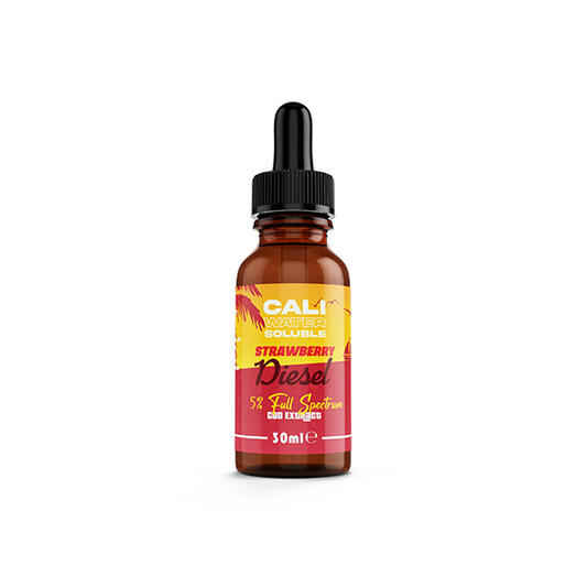 CALI 5% Water Soluble Full Spectrum CBD Extract Original 30ml - Strawberry diesel