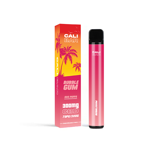 CALI BAR C600 300mg CBD Disposable Vape Device 600 Puffs - Bubblegum