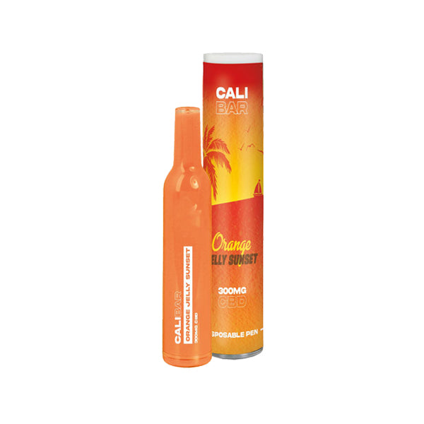 CALI BAR Original 300mg Full Spectrum CBD Vape Disposable - Terpene Flavoured - Orange Jelly Sunset / X1