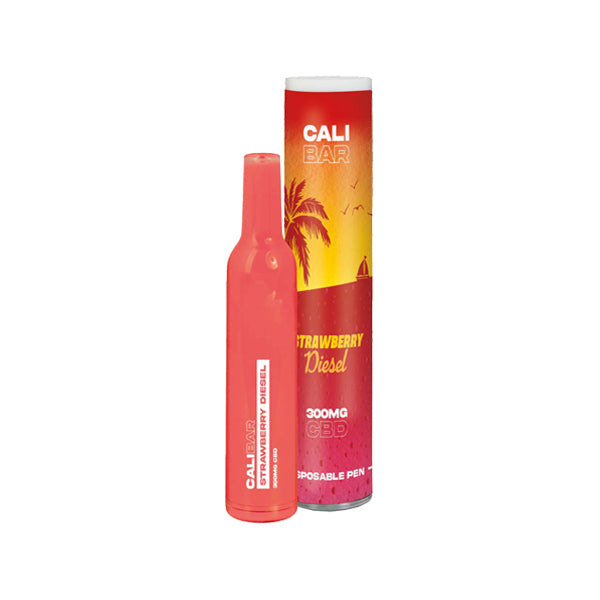 CALI BAR Original 300mg Full Spectrum CBD Vape Disposable - Terpene Flavoured - Strawberry Diesel / X1