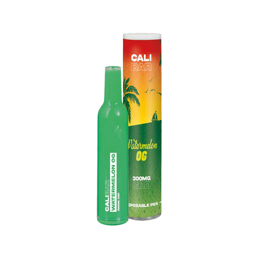 CALI BAR Original 300mg Full Spectrum CBD Vape Disposable - Terpene Flavoured - Watermelon OG / X1