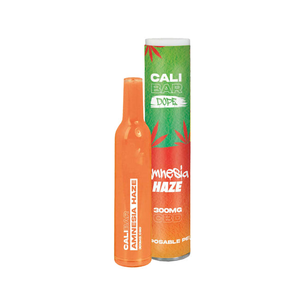 CALI BAR DOPE 300mg Full Spectrum CBD Vape Disposable - Terpene Flavoured - Amnesia Haze / x1