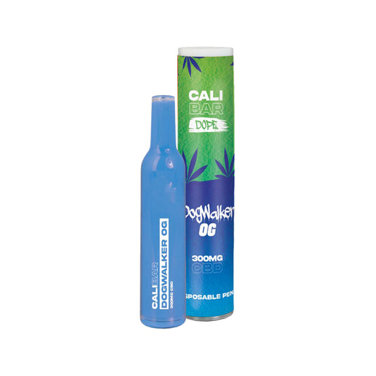 CALI BAR DOPE 300mg Full Spectrum CBD Vape Disposable - Terpene Flavoured - Dogwalker OG / x1