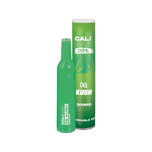 CALI BAR DOPE 300mg Full Spectrum CBD Vape Disposable - Terpene Flavoured - OG Kush / x1