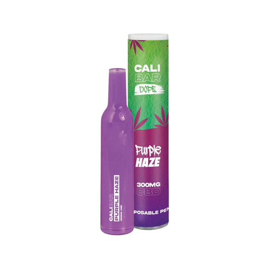 CALI BAR DOPE 300mg Full Spectrum CBD Vape Disposable - Terpene Flavoured - Purple Haze / x1