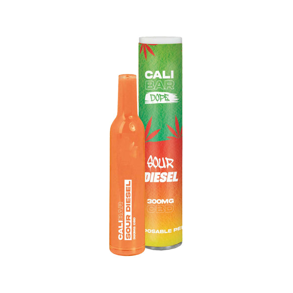 CALI BAR DOPE 300mg Full Spectrum CBD Vape Disposable - Terpene Flavoured - Sour Diesel / x1