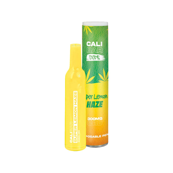 CALI BAR DOPE 300mg Full Spectrum CBD Vape Disposable - Terpene Flavoured - Super Lemon Haze / x1