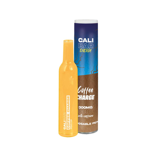 CALI BAR ENERGY with Caffeine Full Spectrum 300mg CBD Vape Disposable - Coffee Charge / x1