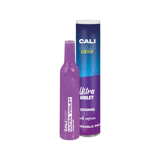 CALI BAR ENERGY with Caffeine Full Spectrum 300mg CBD Vape Disposable - Ultra Violet / x1