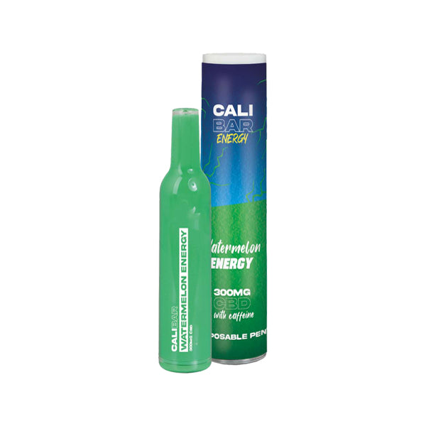 CALI BAR ENERGY with Caffeine Full Spectrum 300mg CBD Vape Disposable - Watermelon Energy / x1