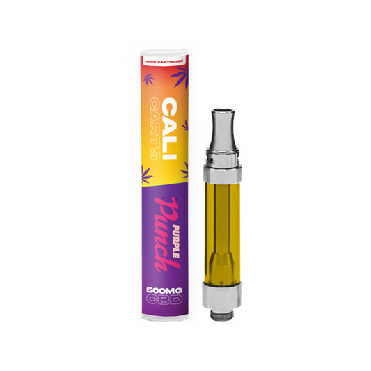 CALI CARTS 500mg CBD Vape Cartridge - Terpene Flavoured - Purple Punch