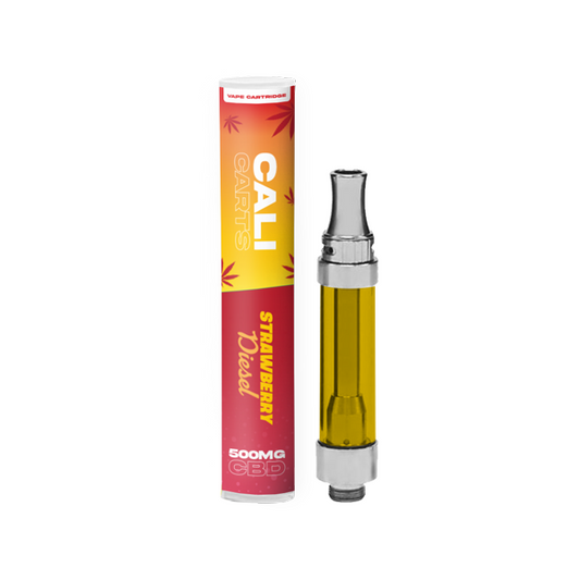 CALI CARTS 500mg CBD Vape Cartridge - Terpene Flavoured - Strawberry Diesel