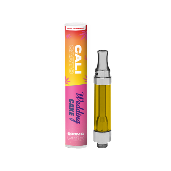 CALI CARTS 500mg CBD Vape Cartridge - Terpene Flavoured - Wedding Cake