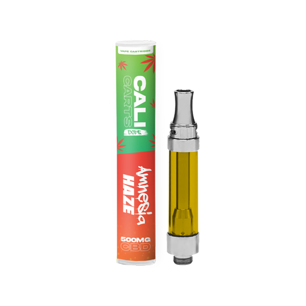 CALI CARTS DOPE 500mg CBD Vape Cartridges - Terpene Flavoured -Amnesia Haze