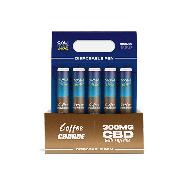 CALI BAR ENERGY with Caffeine Full Spectrum 300mg CBD Vape Disposable - Coffee Charge / x10