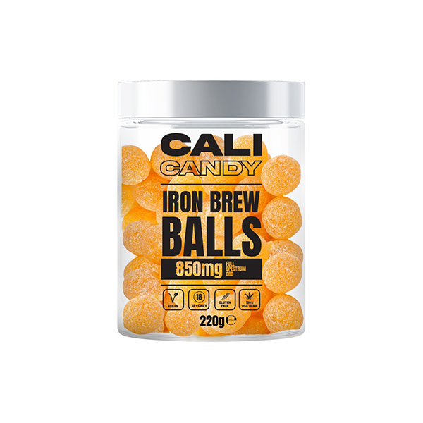 CALI CANDY 850mg Full Spectrum CBD Vegan Sweets (Small) - Iron Brew Balls