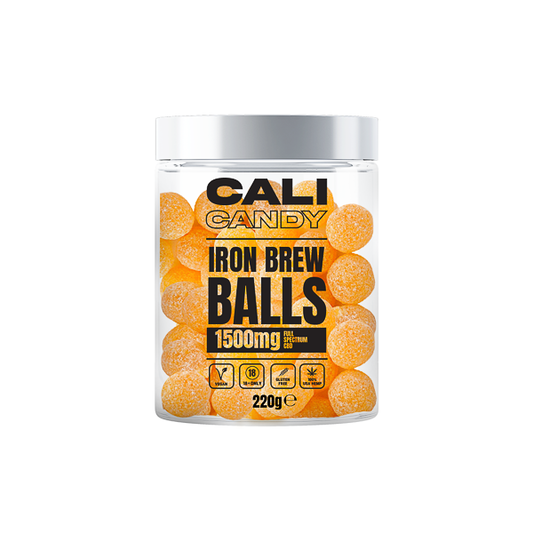 CALI CANDY MAX 1500mg Full Spectrum CBD Vegan Sweets (Small) - Iron Brew Balls