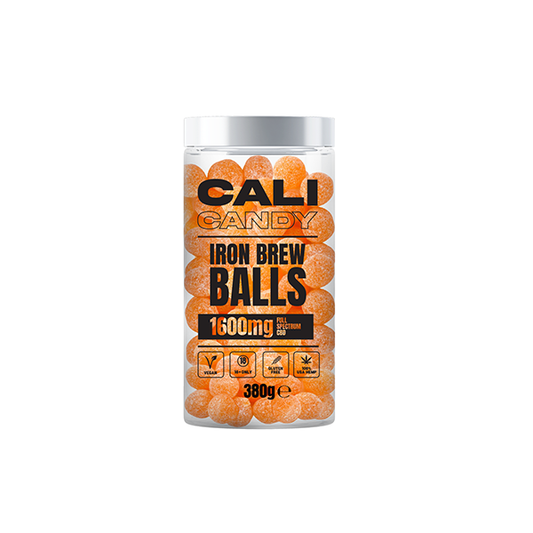 CALI CANDY 1600mg Full Spectrum CBD Vegan Sweets (Large) - Iron Brew Balls