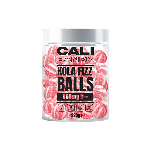 CALI CANDY 850mg Full Spectrum CBD Vegan Sweets (Small) - Kola Fizz Balls