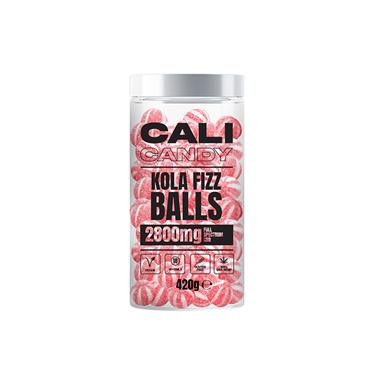 CALI CANDY MAX 2800mg Full Spectrum CBD Vegan Sweets (Large) - Kola Fizz Balls