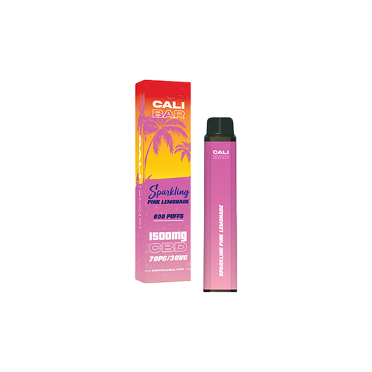 Cali Co 1500mg CBD Disposable Vape 3000 puffs - Sparkling Pink Lemonade