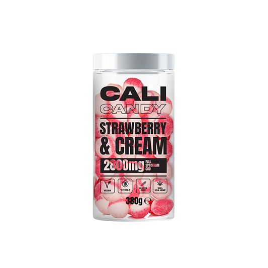 CALI CANDY MAX 2800mg Full Spectrum CBD Vegan Sweets (Large) - Strawberry & Cream