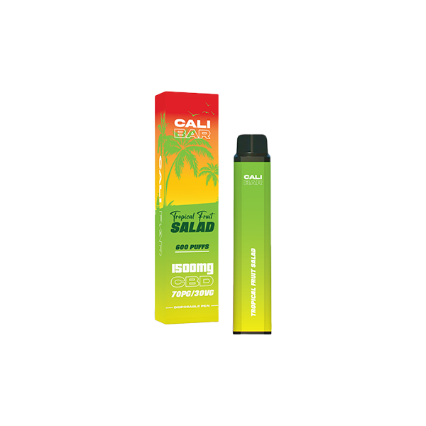 Cali Co 1500mg CBD Disposable Vape 3000 puffs - Tropical Fruit Salad