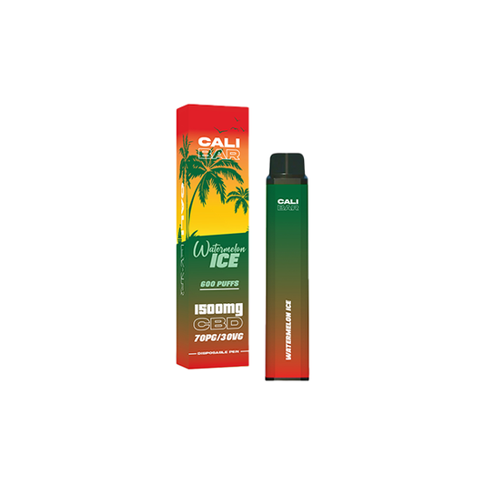 Cali Co 1500mg CBD Disposable Vape 3000 puffs - Watermelon Ice